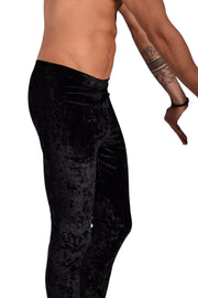 SMU Mens Legging Black Velvety XS/S 12571 MX84