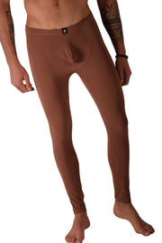 SMU Mens Legging Tight Fit Smoothie Marron S/M 12570 MX88