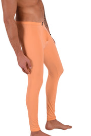 SMU Mens Legging Tight Fit Smoothie Orange S/M 12566 MX85