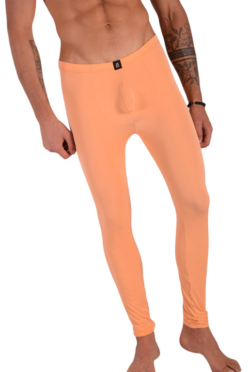 SMU Mens Legging Tight Fit Smoothie Orange S/M 12566 MX82