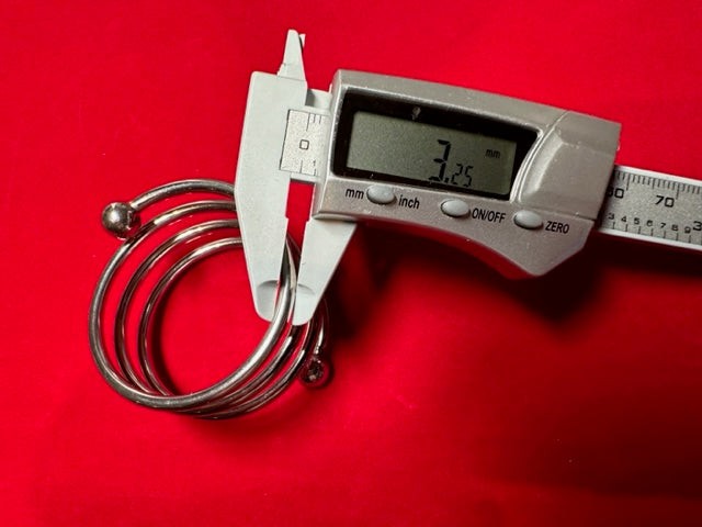 SMU Metal Stainless COILED Ring Delay Ejaculation Cage Chastity XL 16531 D