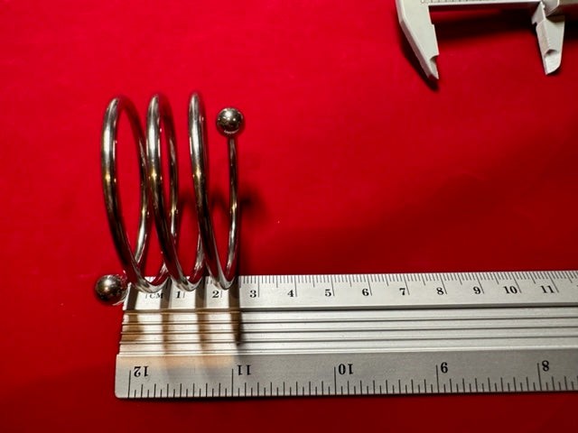 SMU Metal Stainless COILED Ring Delay Ejaculation Cage Chastity XL 16531 D