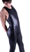 SMU One-Piece Bodysuit WetLook With Full-Front Zipper Singlet Black 232561
