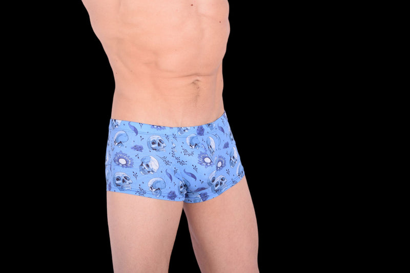 SMU Skulls Mini Boxer Brief sporty cut Blue  P01005 H43