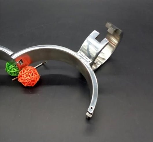 SMU Stainless Steel Pillory Fix Neck Collar Handcuffs Wrist CH283