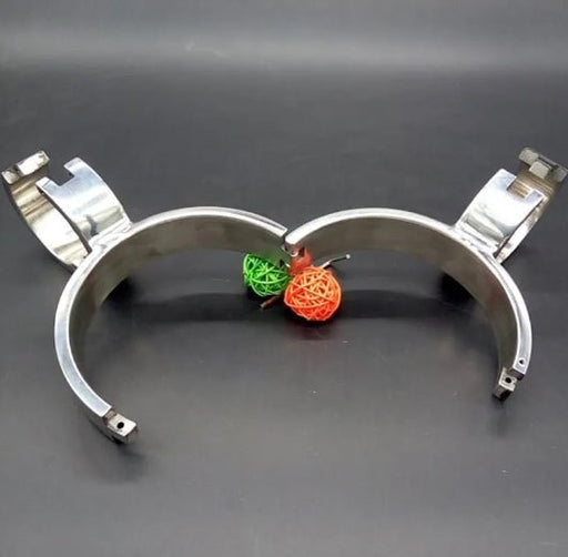 SMU Stainless Steel Pillory Fix Neck Collar Handcuffs Wrist CH282
