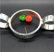 SMU Stainless Steel Pillory Fix Neck Collar Handcuffs Wrist CH286