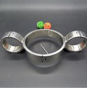 SMU Stainless Steel Pillory Fix Neck Collar Handcuffs Wrist CH281