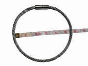 SMU stainless steel wire rope lockable torque collar choker necklace T5