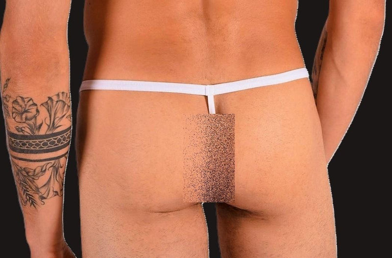 SMU String Collection Skulls Tiny Tanning G - String in White P01014 H014