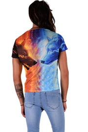 SMU T-Shirts Duality Of Nature Day & Night Wolfs Shirt 32452