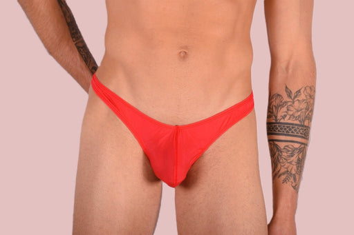 SMU Thong Sexy Sheer Fabric Red Thong 33365 MX112