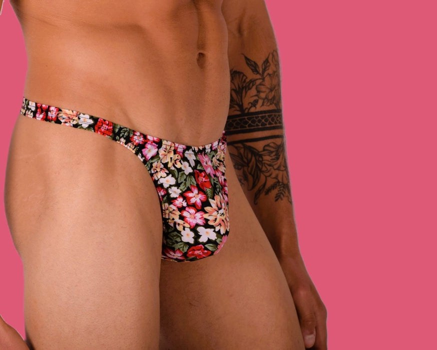 XS/S SMU Underwear Thong Flowers Print 33446 MX11