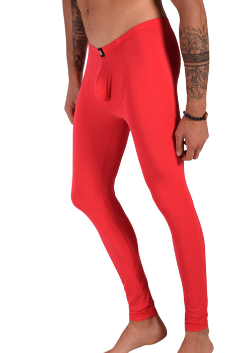 SMU Mens Legging Tight Fit Smoothie Red S/M 12568 MX8