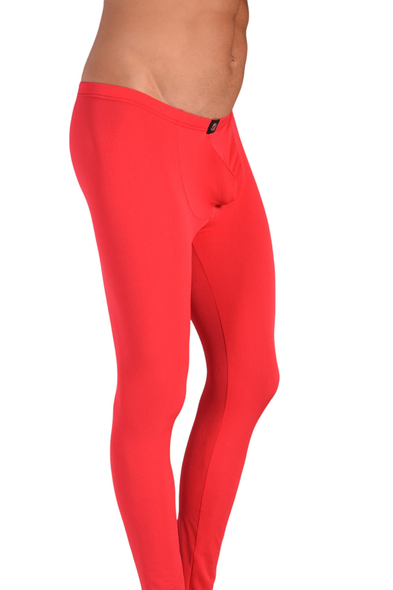 SMU Mens Legging Tight Fit Smoothie Red S/M 12568 MX8