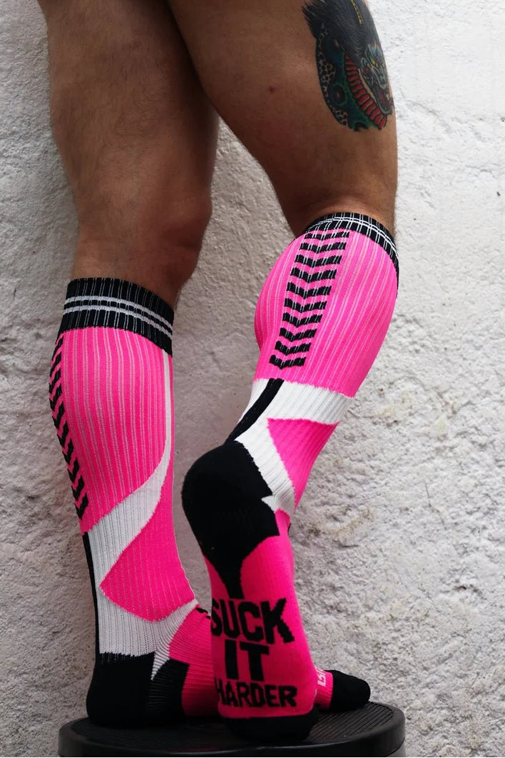 BREEDWELL S''ck*er Socks One Size The Brightest And Boldest Neon Pink 39