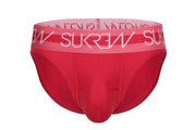 SUKREW Briefs Classic Stetchy Unlined Contoured Pouch in Deep Coral