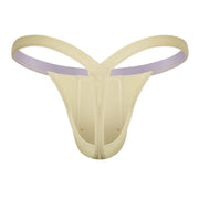 SUKREW Bubble Thong Rounded Cupping Pouch Low - Rise Thongs Cappuccino 302