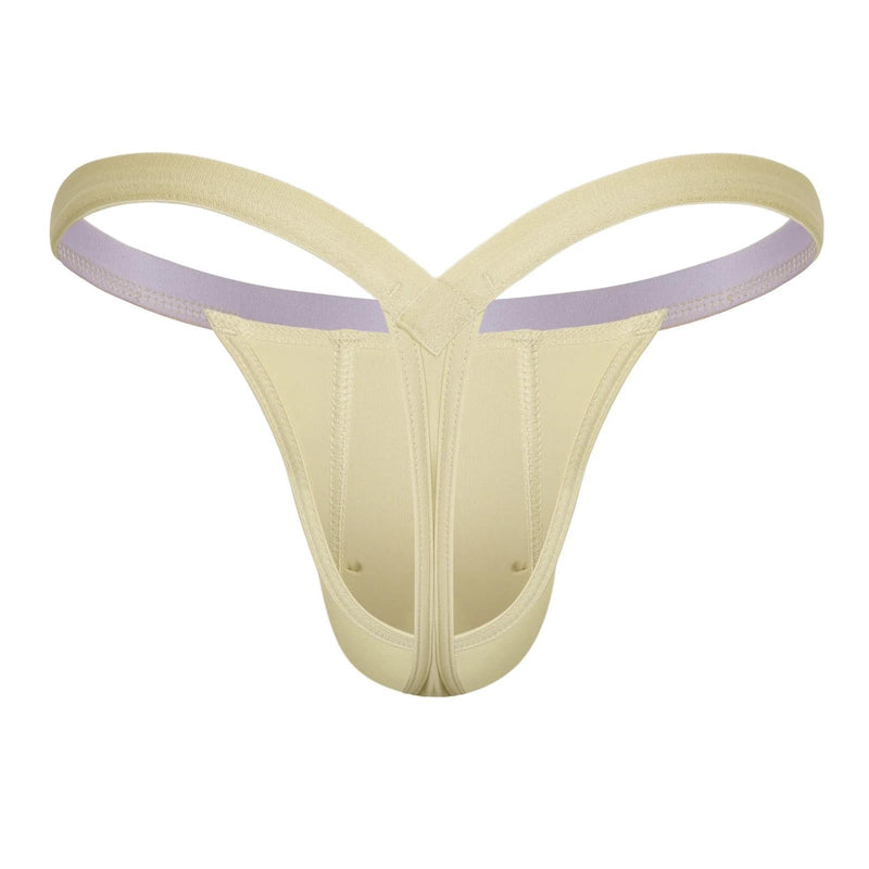 SUKREW Bubble Thong Rounded Cupping Pouch Low - Rise Thongs Cappuccino 302