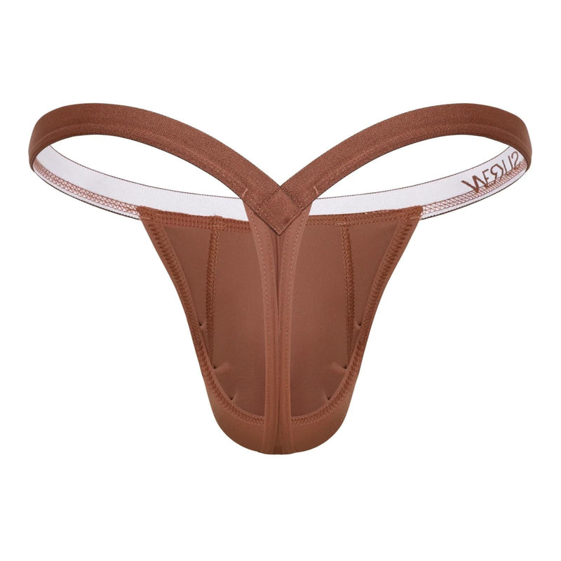 SUKREW Bubble Thongs Rounded Cupping Pouch Low - Rise Thong in Espresso 302