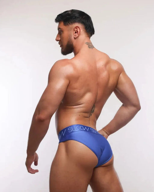 SUKREW Classic Brief Stretch Unlined Large Contoured Pouch Brief in Sapphire 391