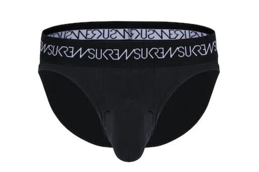 SUKREW Classic Brief Unlined Jacquard Waistband Stretchy Briefs Twilight Black 41