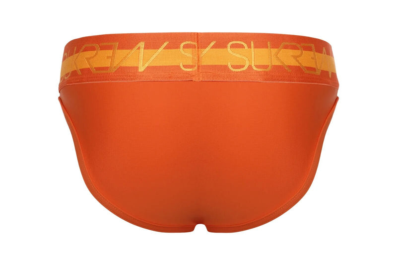SUKREW Classic Brief Unlined with Large Contoured Pouch in Jaffa Orange 283