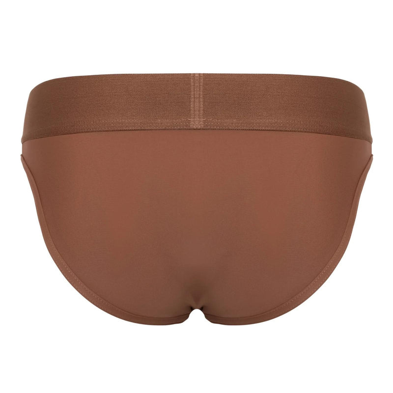 SUKREW Classic Brief With Large Contour Pouch Jacquard Briefs in Espresso 82