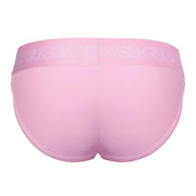 SUKREW Classic Briefs High - Cut Large Contoured Pouch Cover Stitch in Summer Pink2