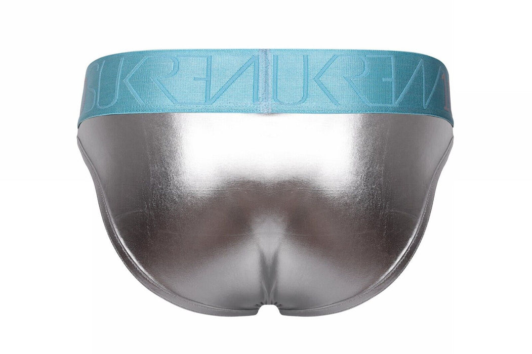 SUKREW Classic Briefs With Large Pouch in Shiny Metallic Mirror Glacier