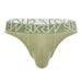 SUKREW Classic Stretchy Thong Flexible Unlined Contour Pouch Green Khaki 19