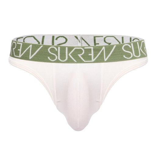 SUKREW Classic Thong Flexible Unlined Contoured Pouch in Ecru White 17