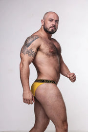 SUKREW High - Cut Tanga Briefs With Open Sides and Skimpy Back in Bronze 66