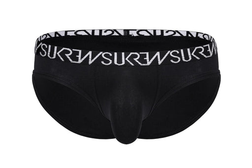 SUKREW Low - Rise Brief Unlined Rounded Cupping Pouch in Midnight Black Briefs 281