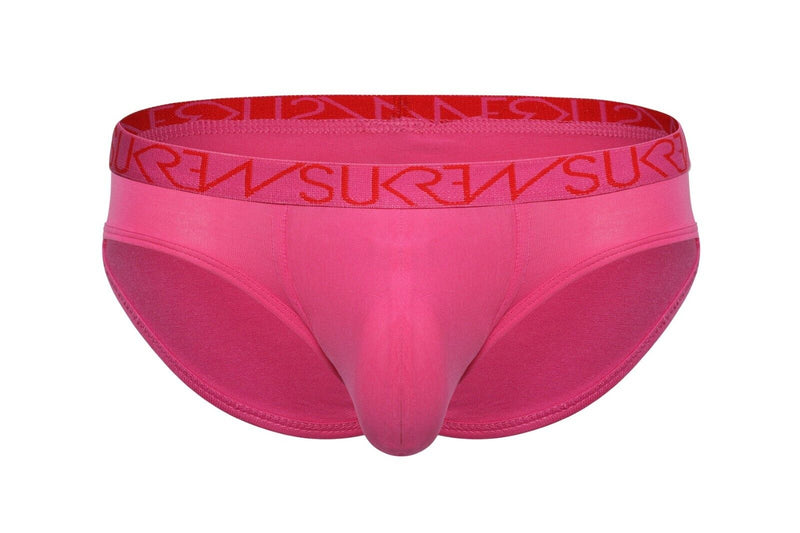 SUKREW Low - Rise Briefs Rounded Cupping Pouch Unlined Brief Carnival Pink 391