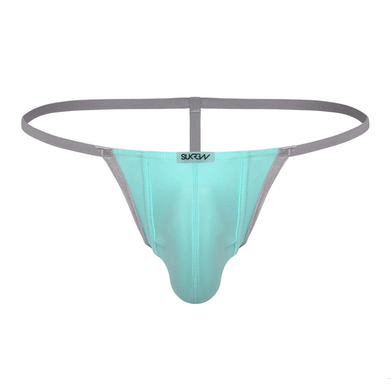 SUKREW Low Rise G - String Stretchy Rounded Cupping Pouch in Peppermint 111