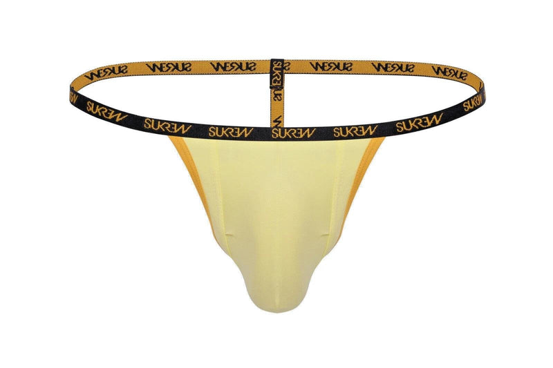 SUKREW Low Rise G - String Unlined Soft Stretch Cotton Strings in Gleaming Gold 61