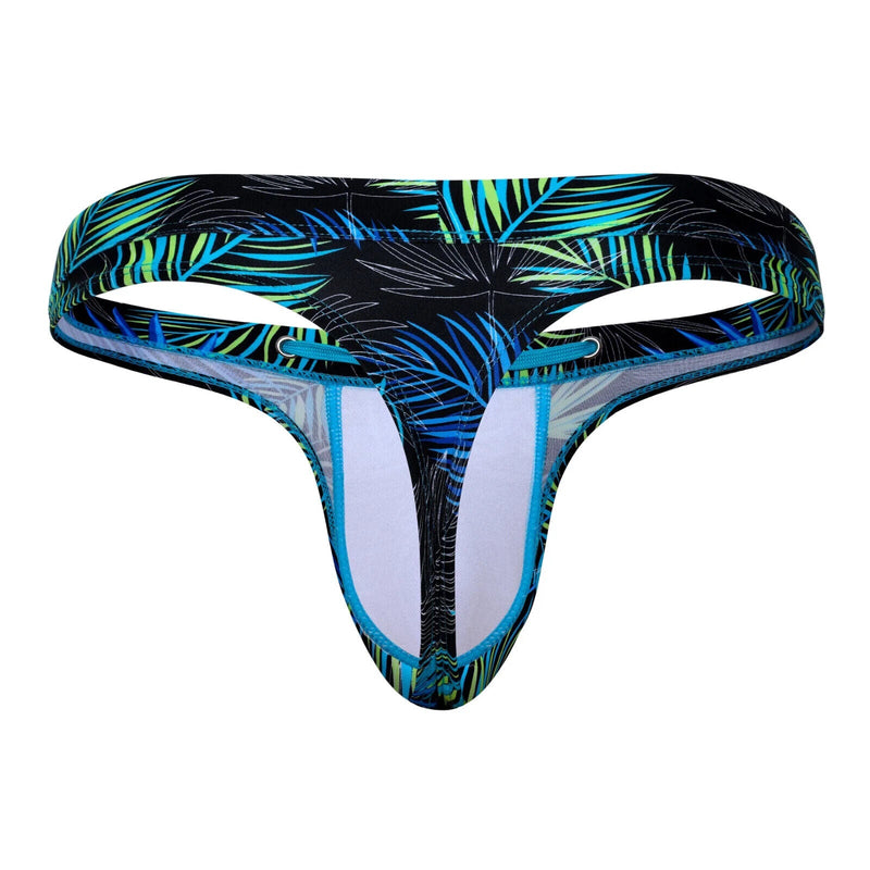 SUKREW Low - Rise Swim Thong Torrent Rounded Contoured Pouch Tropical Lime 412