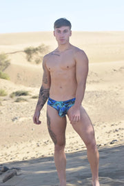 SUKREW Torrent Swim Brief Rounded Contoured Pouch Lined in Tropical Lime 424