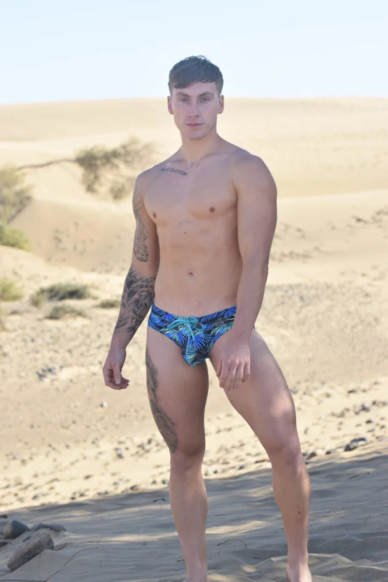 SUKREW Torrent Swim Brief Rounded Contoured Pouch Lined in Tropical Lime 424