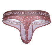 SUKREW Unlined Stretch Classic Thong With Large Contour Pouch in Diamond Pink 304