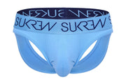 SUKREW V - Thong Hybrid Jockstrap Large Contour Pouch Two Back Straps Artic Blue1
