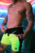 Swimwear BREEDWELL AKIRA UV Blacklight Reflective Neon Yellow Swim Shorts