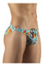 Swimwear ErgoWear Feel Bikini Swim-Briefs Voyager Green Floral 1062