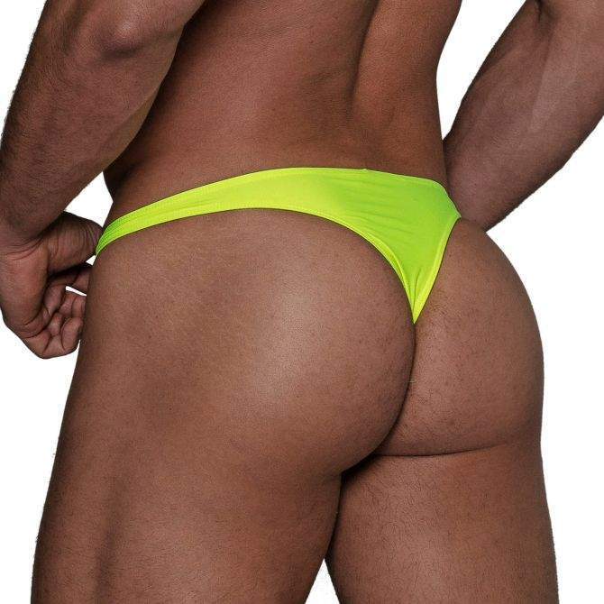 Swimwear TOF PARIS Neon Swim Thongs Chlorine Seawater-Resistant Neon Yellow