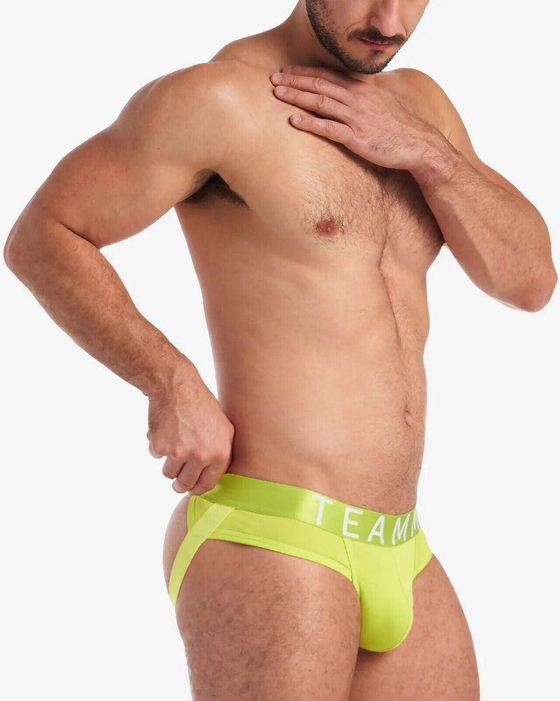TEAMM8 Jockstrap Spartacus 2.0 Low-Rise Athletic Jock in Lime Punch Green