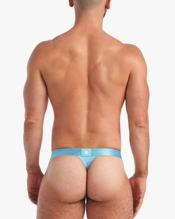 TEAMM8 Thongs Spartacus 2.0 Low-Rise Athletic Thong in Blue Atoll