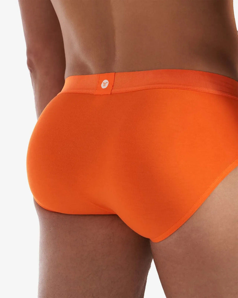 TEAMM8 You Bamboo Briefs Low-Rise Body Enhancing Cut in Orange Peel 21
