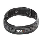 TOF PARIS 3D Collar Mesh Three Snap Buttons Adjustable O/S Silver 891