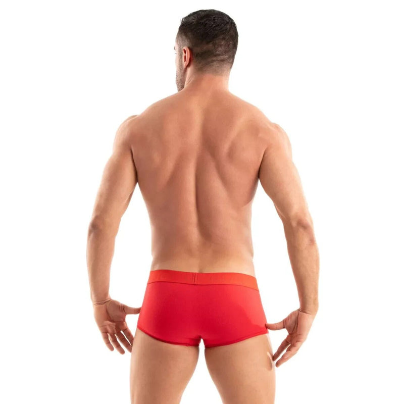 TOF PARIS Access Trunks Jacquard Low - Rise Boxer Shorts Soft Cotton Red 985